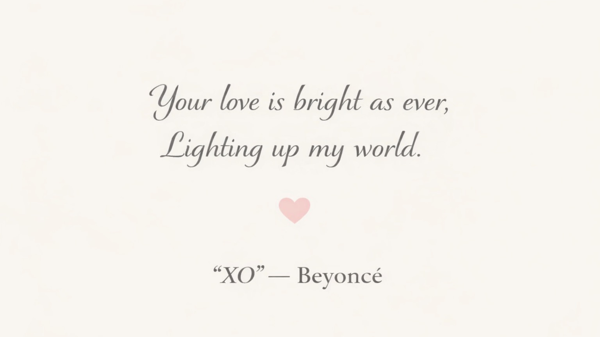 xo beyonce