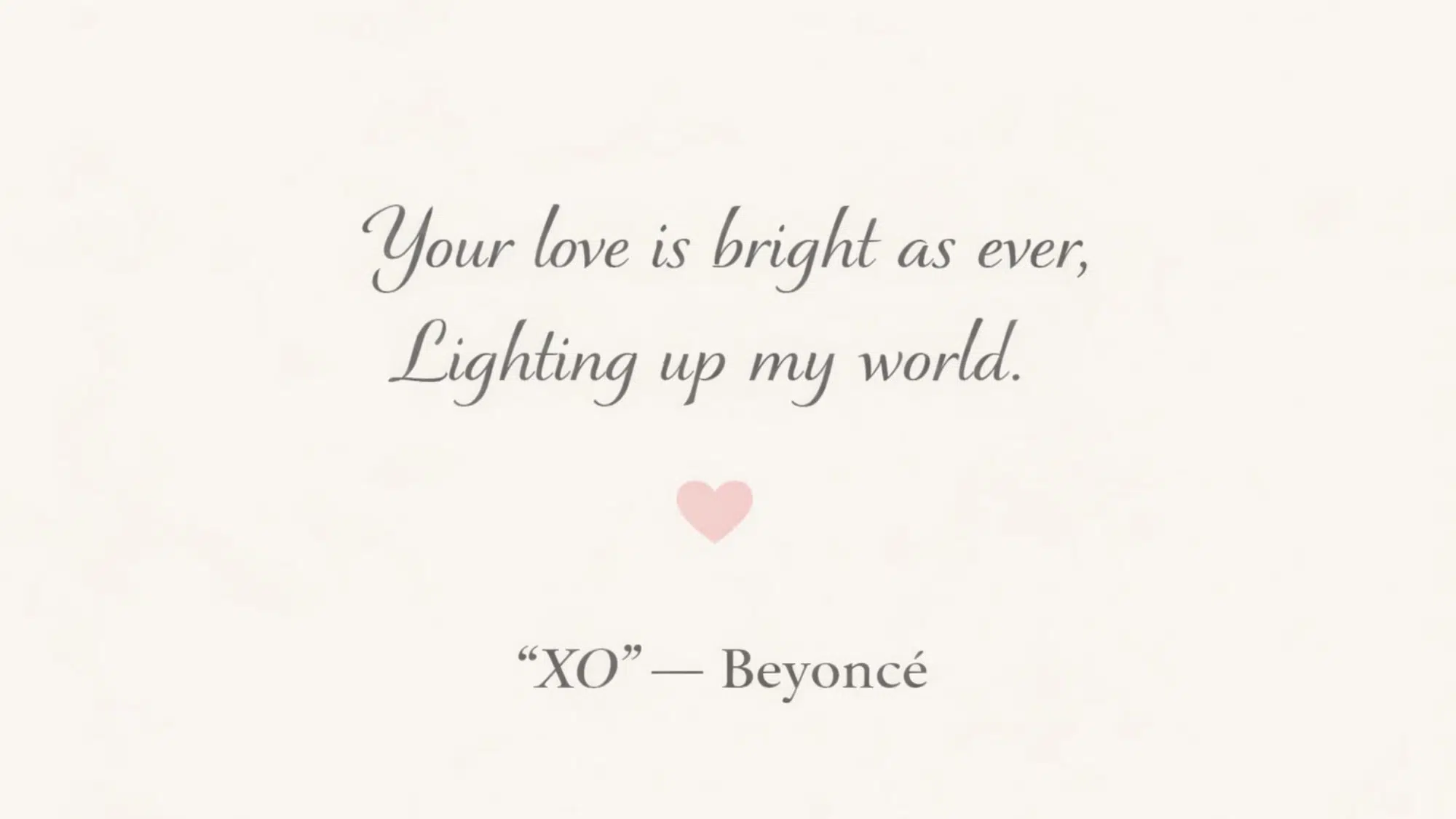 xo beyonce