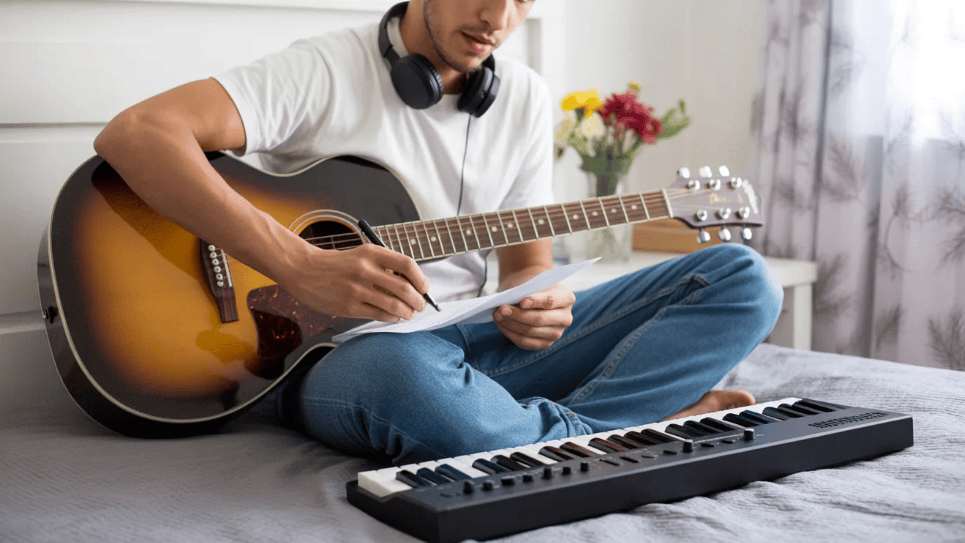 a songwriter writing rawlyrics